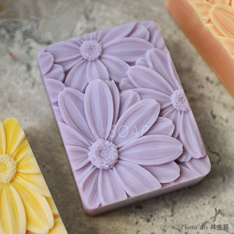 Soap Making Guide For Beginners - 最新！！ !3d エレガントなひまわり石鹸型長方形シリコーン石鹸金型 DIY 手作り石鹸バー型ローションバー用