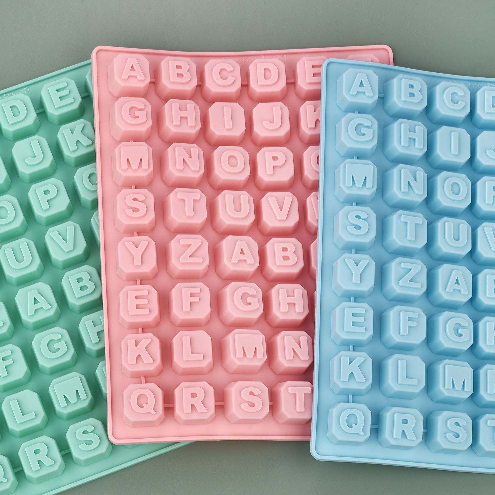 Soap Making Supplies - 48 文字英語アルファベット文字シリコーン型石鹸型ケーキカップケーキベーク耐熱皿チョコレート石鹸 Diy デコレーションツール金型