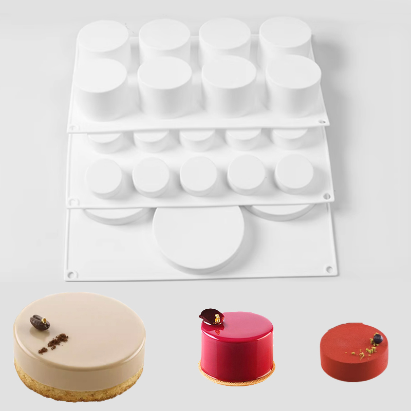 Soap Making Guide For Beginners - 円筒形フレンチムースケーキ型シリコーンチョコレート型食品グレードのキッチンベーキングツール石鹸型デザート作成ツール