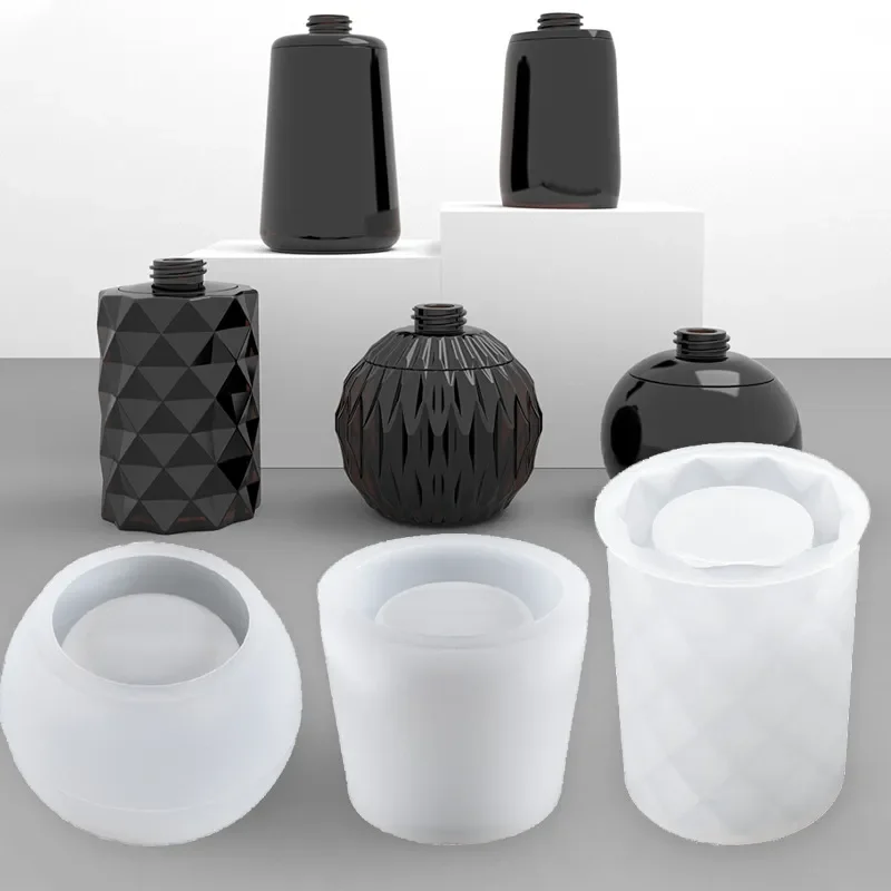 Soap Making Jug - アロマボトルシリコーン型ローションボトルソープディスペンサー樹脂型 DIY UV エポキシ手作り家の装飾貯蔵タンク金型