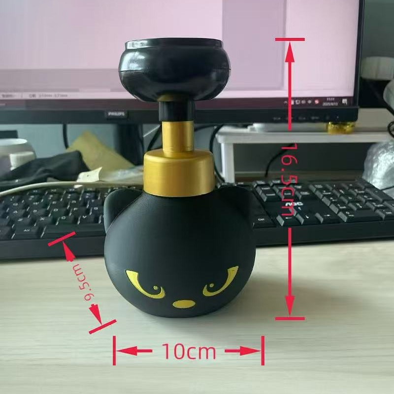 Soap Making Jug - 新しい可愛い猫の足型フォームソープディスペンサー、面白い可愛い猫の足型フラワーシェイプフォームソープポンプボトル、猫好きへのギフト、バスルームの装飾