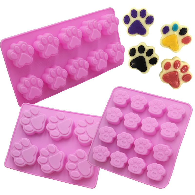 Soap Making Supplies - 猫の爪の形のチョコレートシリコーン型 DIY ベーキングケーキデコレーションモールドキャンディープディングゼリー石鹸型ドリップ接着剤型製氷皿