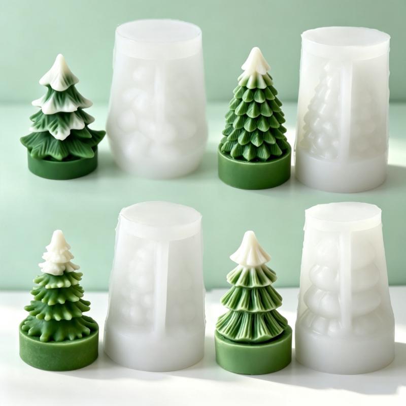 DIYミニクリスマスツリーシリコンモールド 手作りアロマキャ - Soap Making Supplies のレビューと価格