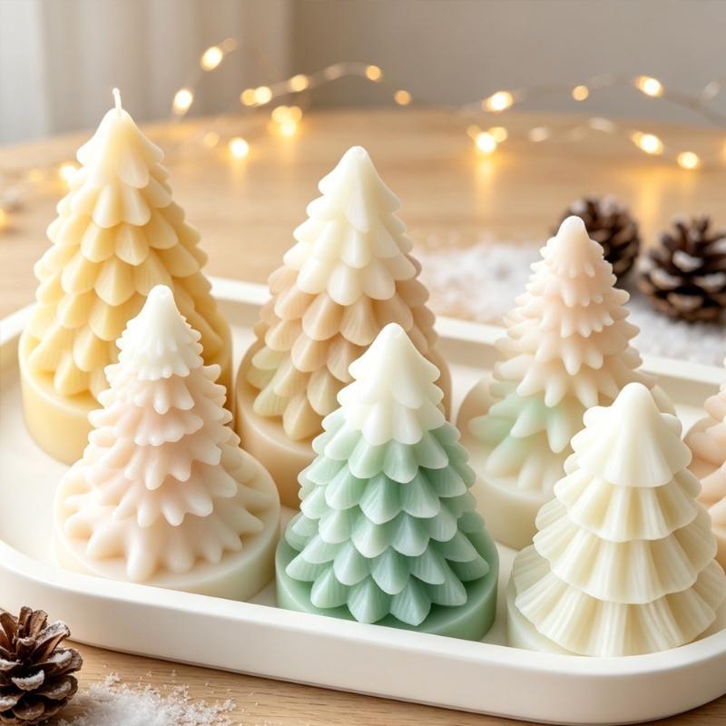 DIYミニクリスマスツリーシリコンモールド 手作りアロマキャ - Soap Making Supplies のレビューと価格