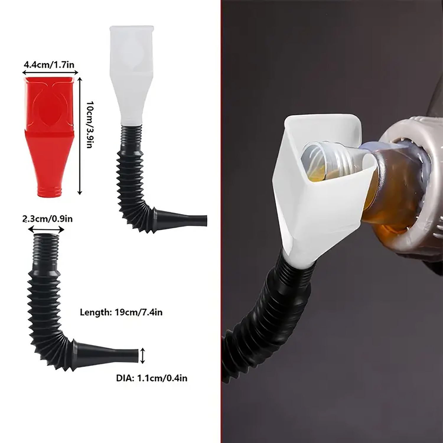 8/11ピース車用プラスチック漏斗セット、広口燃料・オイル多 - Soap Making Jug のレビューと価格