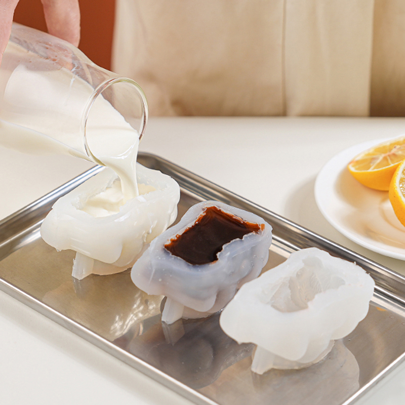 吊り下げ式シリコンモールド 可愛いライオン/クマ型製氷器 食 - Soap Making Jug のレビューと価格