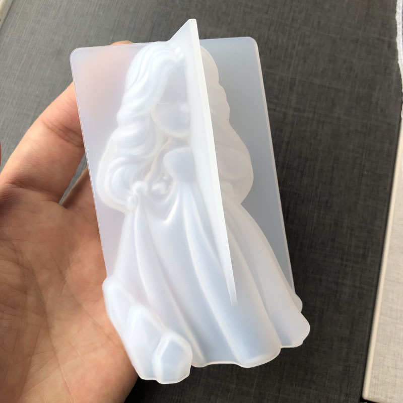 3D かわいいプリンセスシリコーンキャンドルモールド天使の女 - Soap Making Supplies のレビューと価格