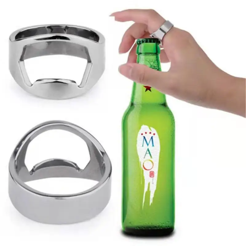 ミニ缶切りステンレス鋼栓抜きリング型ボトルビール開口部リムー - Soap Making Jug のレビューと価格
