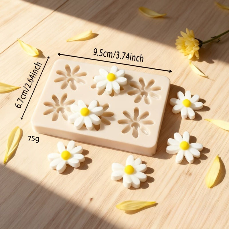 1pc 3D デイジーひまわりシリコンモールド石鹸キャンドル - Soap Making Supplies のレビューと価格