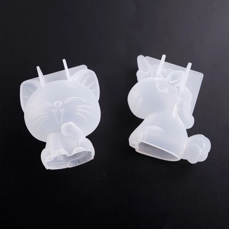 3D 幾何学的なシリコーンユニコーン猫鹿クマ型ソープキャンド - Soap Making Guide For Beginners のレビューと価格