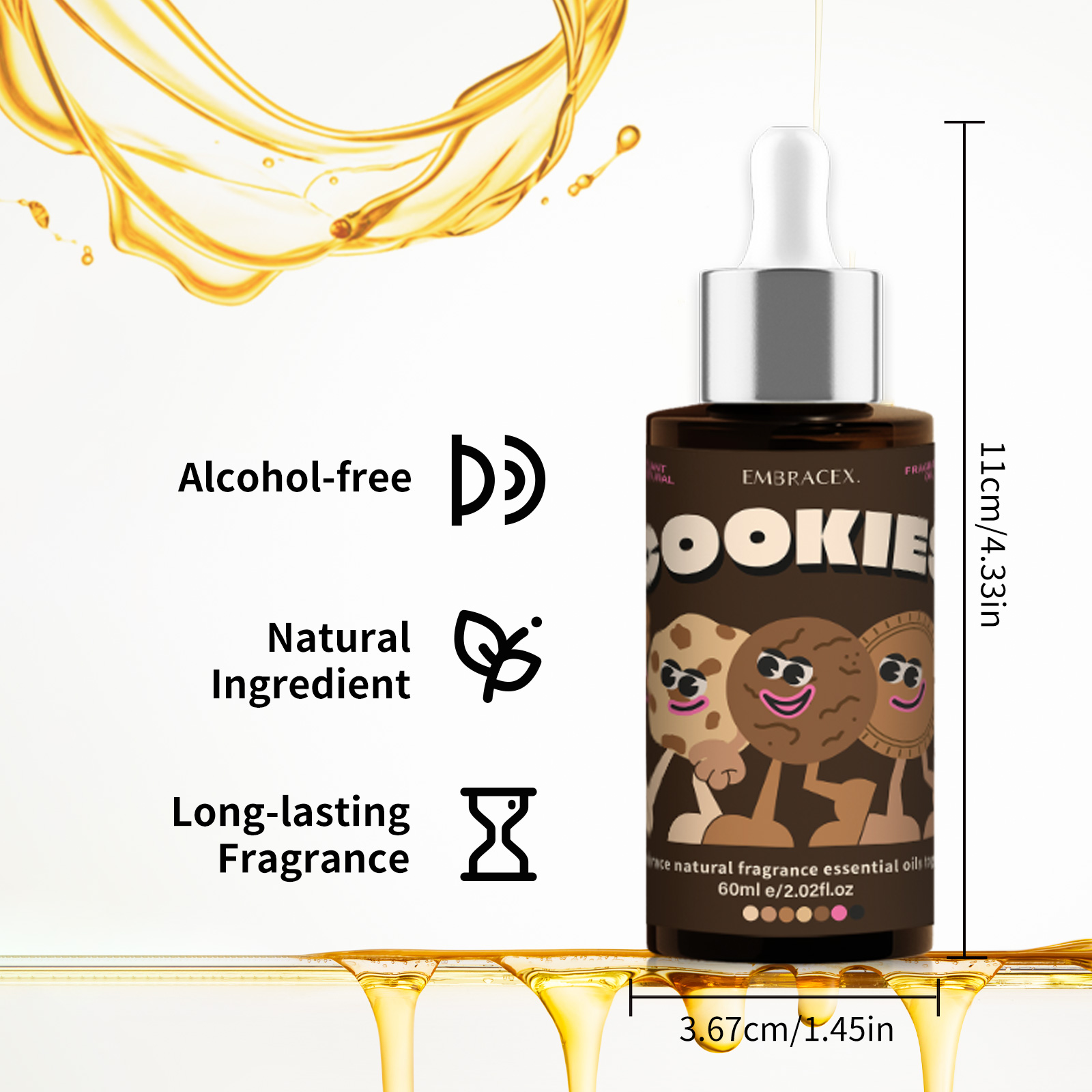 60ml クッキー型フレグランスオイル スキンケア用フレグラ - Soap Making Friends のレビューと価格