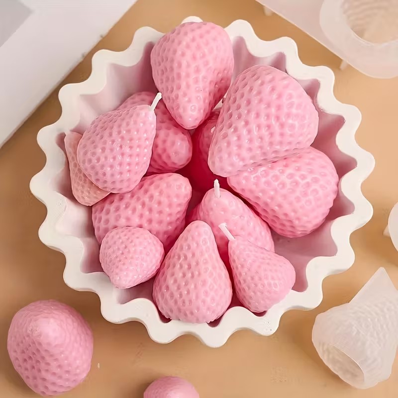 イチゴシリコンキャンドルモールド DIY アロマセラピー石鹸 - Soap Making Supplies のレビューと価格