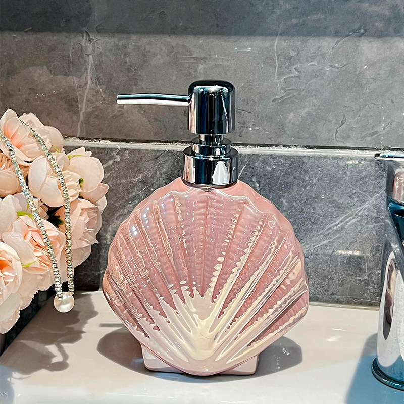 セラミックプレス分離ボトルシェル型液体石鹸ディスペンサー手指 - Soap Making Jug のレビューと価格