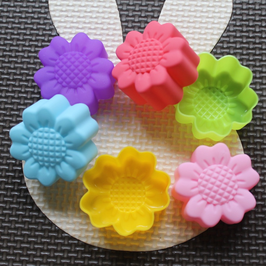 6個セット ノンスティック 花柄 シリコンモールド チョコレ - Soap Making Supplies のレビューと価格
