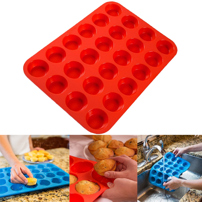24穴ケーキ型シリコン石鹸クッキーカップケーキベーキングウェ - Soap Making Jug のレビューと価格