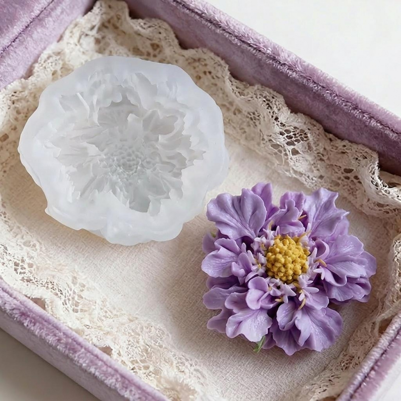 1つの夢のような青い鉢植えの花のシリコンモールド、DIYアー - Soap Making Handmade のレビューと価格