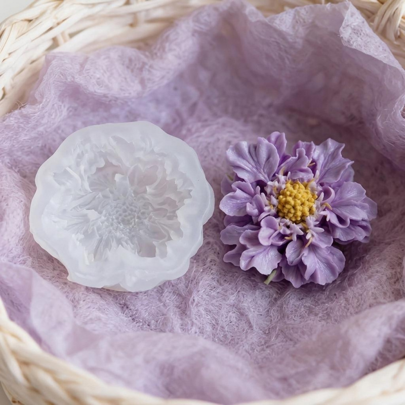 1つの夢のような青い鉢植えの花のシリコンモールド、DIYアー - Soap Making Handmade のレビューと価格
