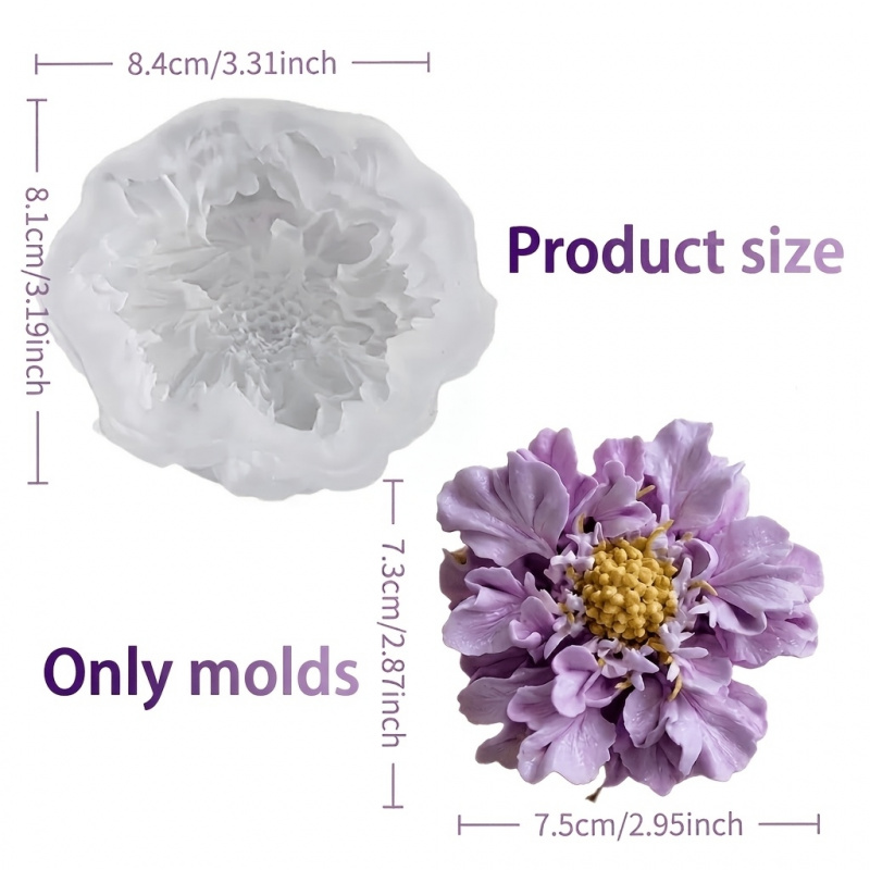 1つの夢のような青い鉢植えの花のシリコンモールド、DIYアー - Soap Making Handmade のレビューと価格