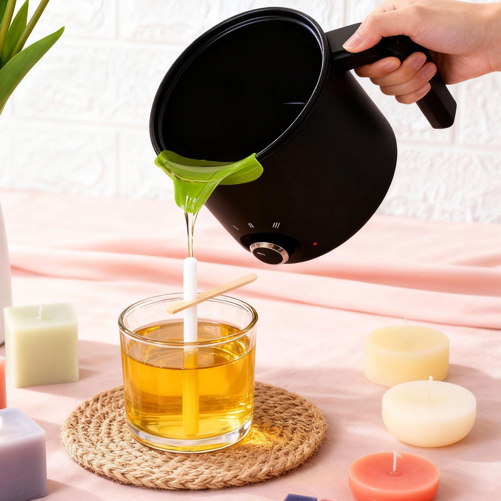 キャンドルワックス溶解ポット 1.5L 大型ステンレス製電気 - Soap Making Jug のレビューと価格
